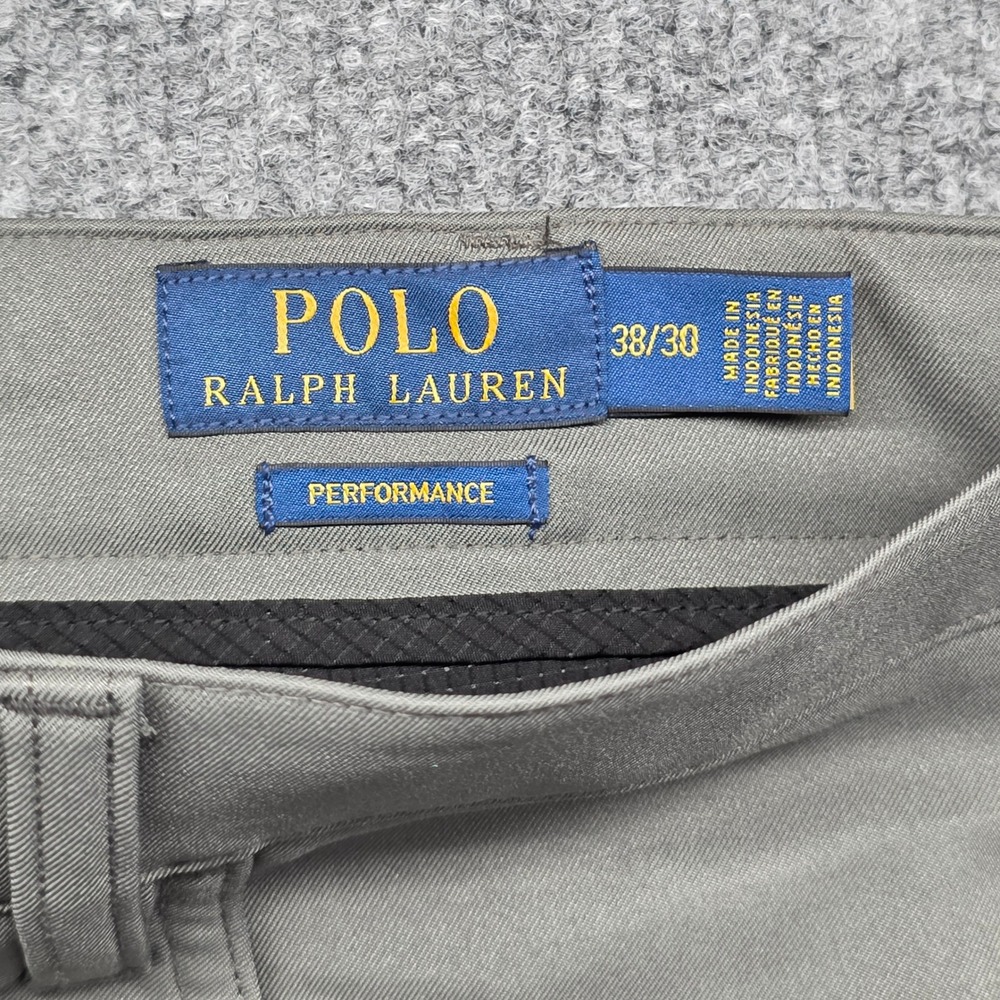 Polo Ralph Lauren Performance Dress Pants Wrinkle Resistant Flat Front 38x30 - Picture 5 of 9